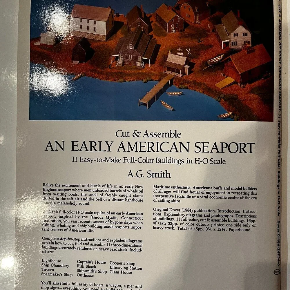 Cut and Assemble: Early American‎ Seaport (Dover Publications, 1984)